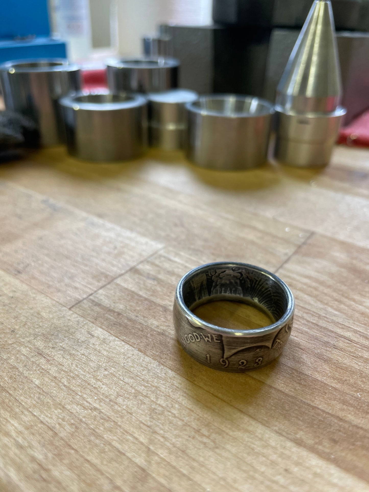 Silver Peace Dollar Coin Ring