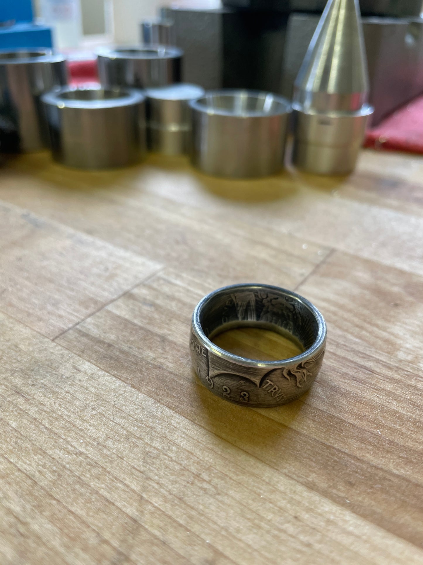 Silver Peace Dollar Coin Ring