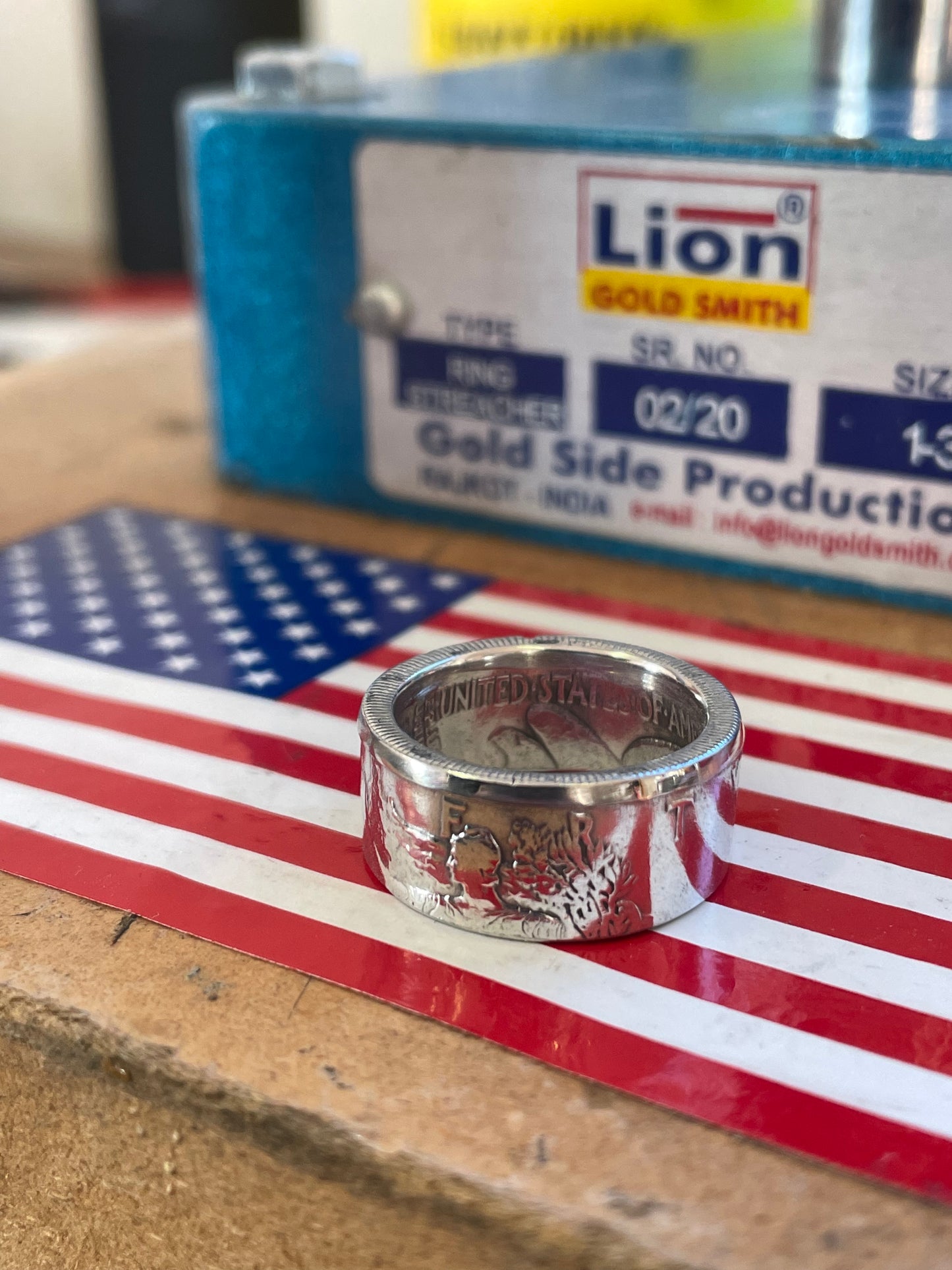 Walking Liberty Half Dollar Coin Ring