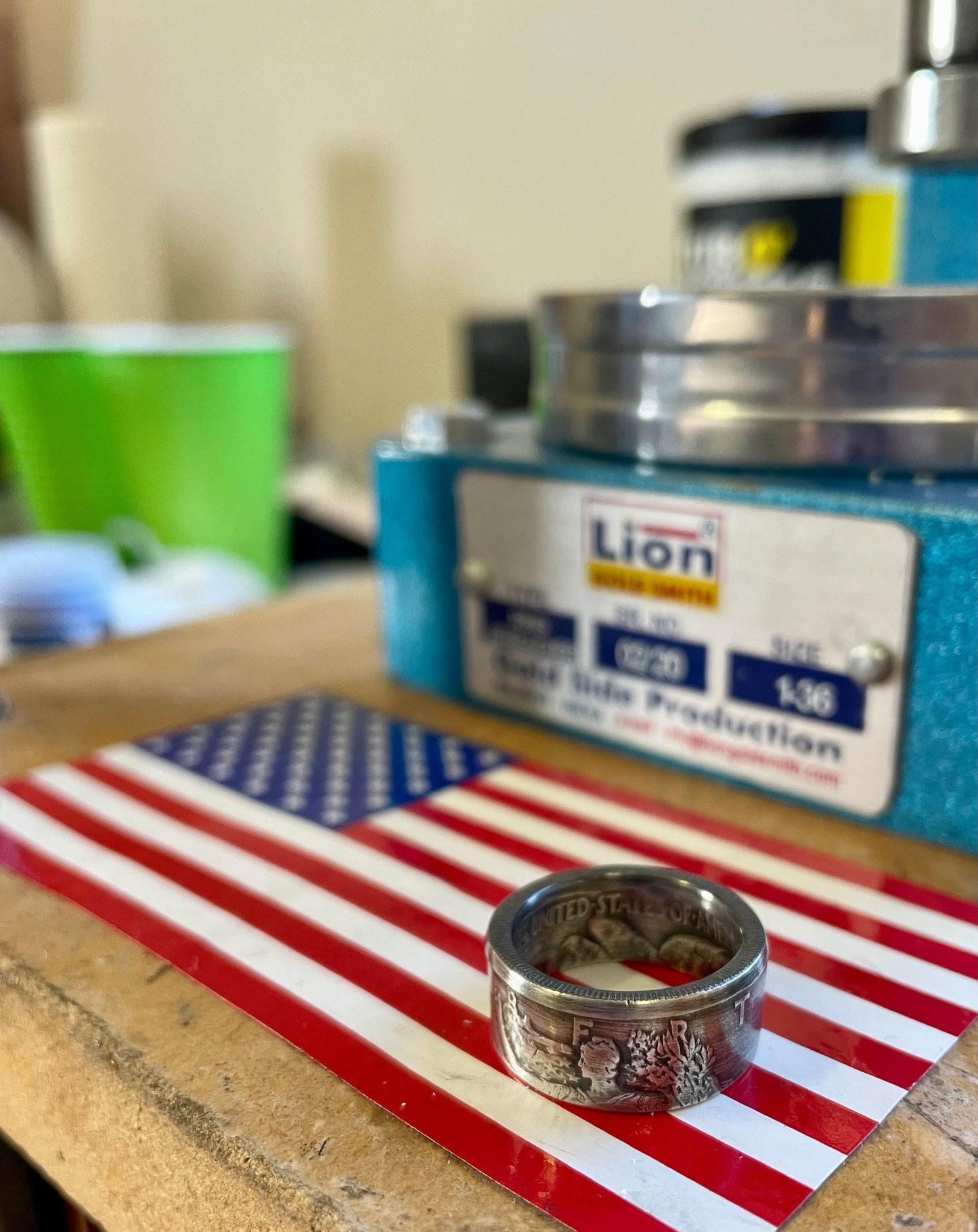 Walking Liberty Half Dollar Coin Ring