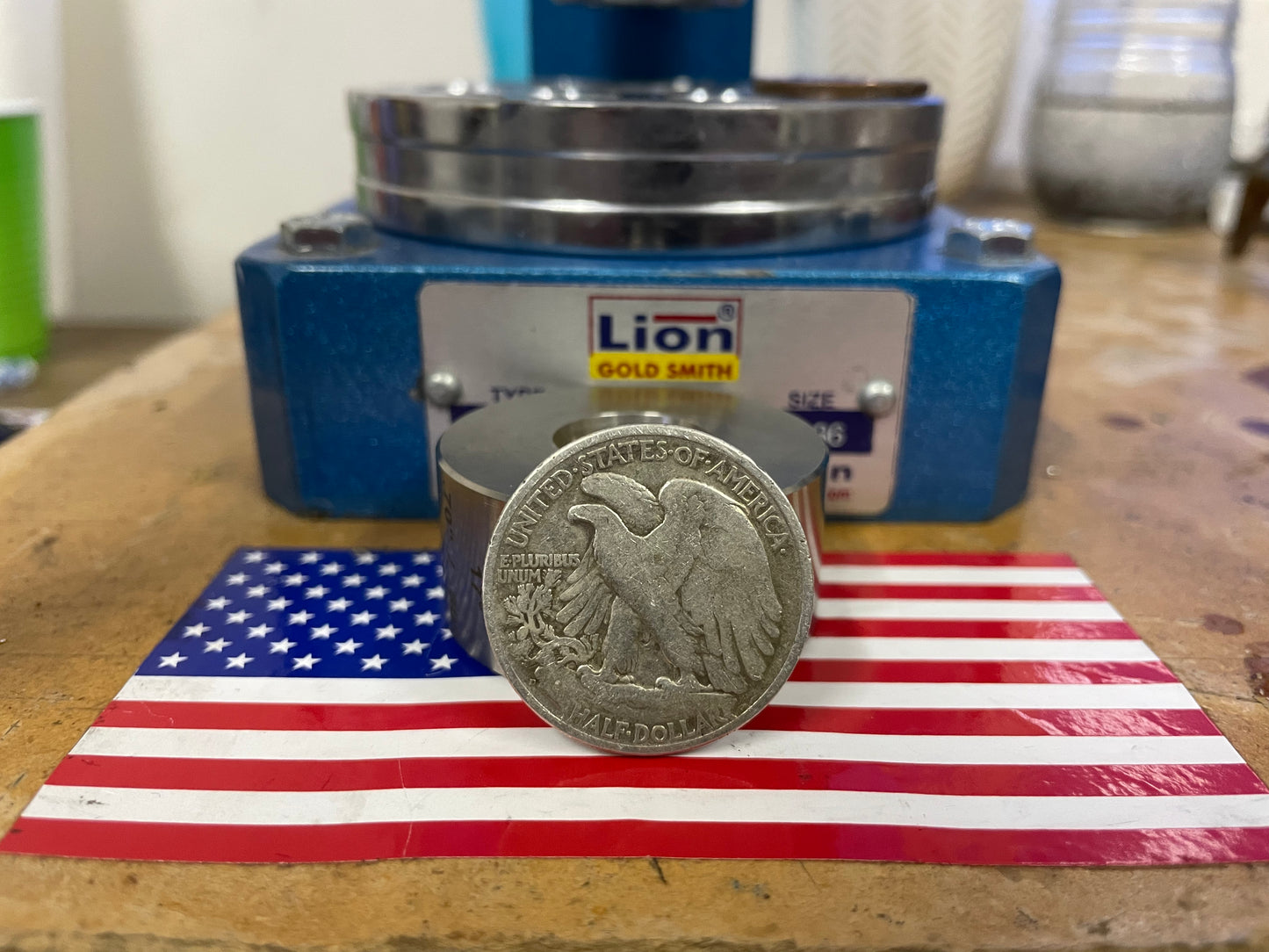 Walking Liberty Half Dollar Coin Ring