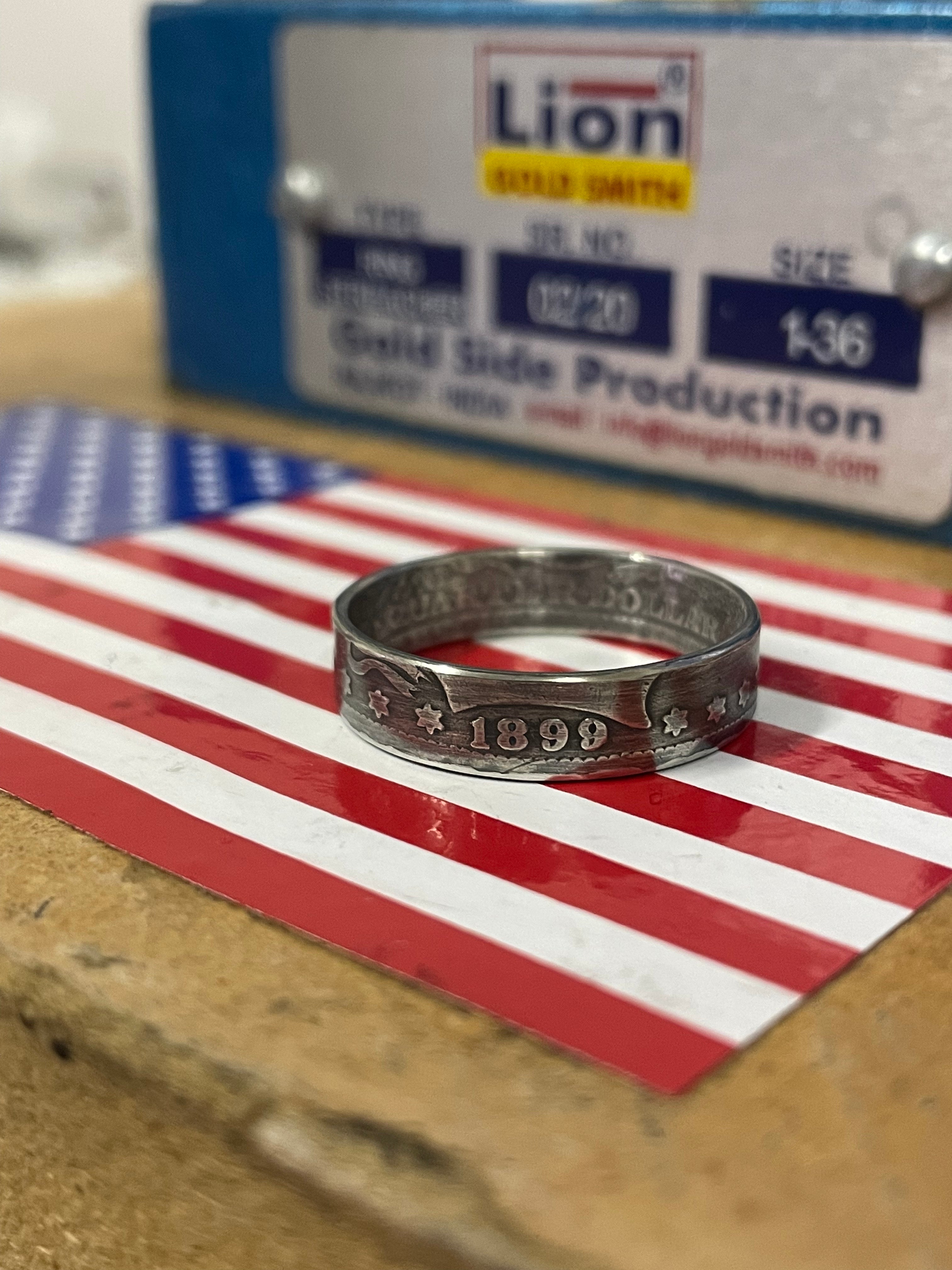 Morgan Silver Dollar Coin Ring – Americoin Rings