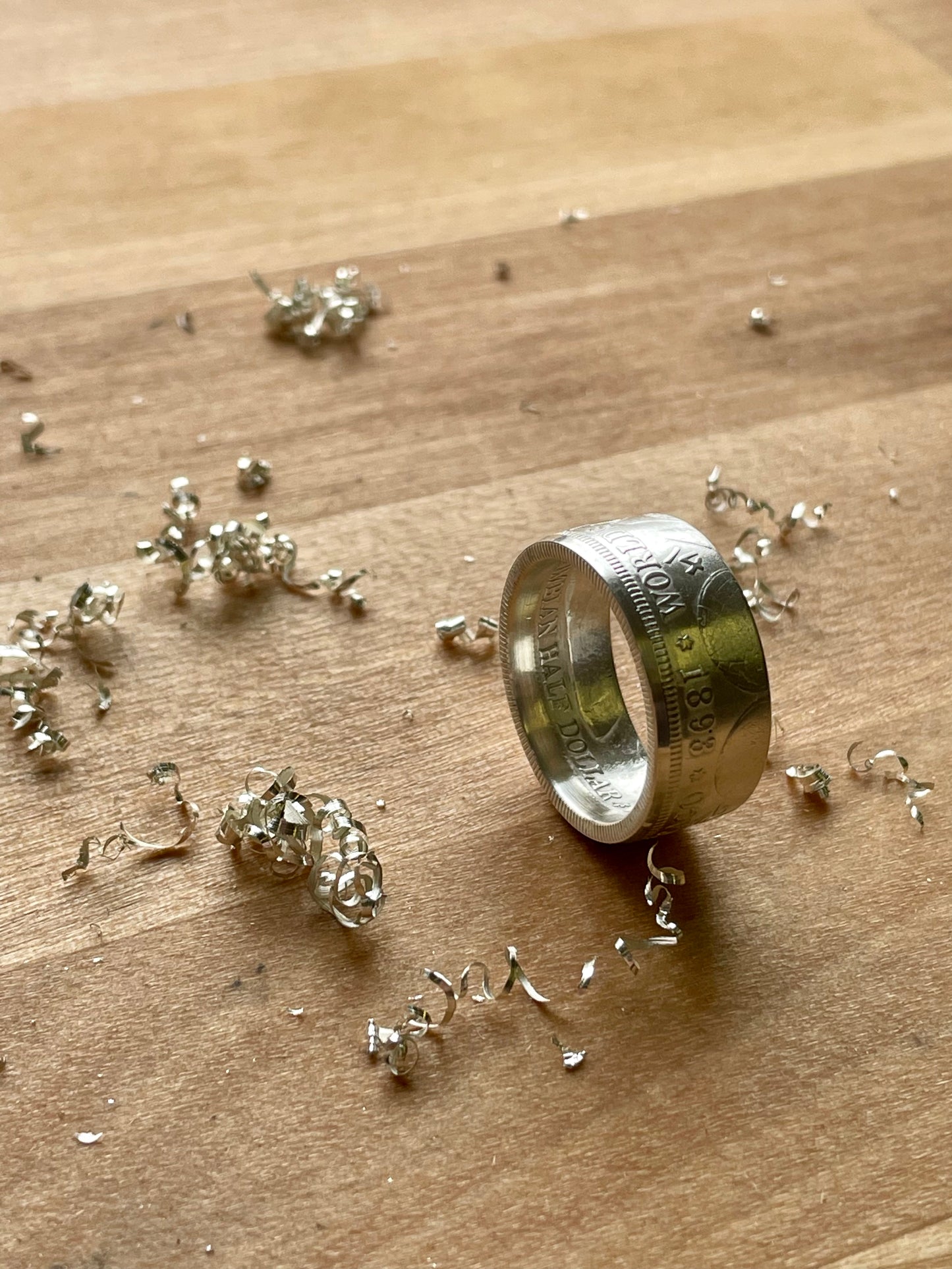 Columbian Expo Half Dollar Coin Ring